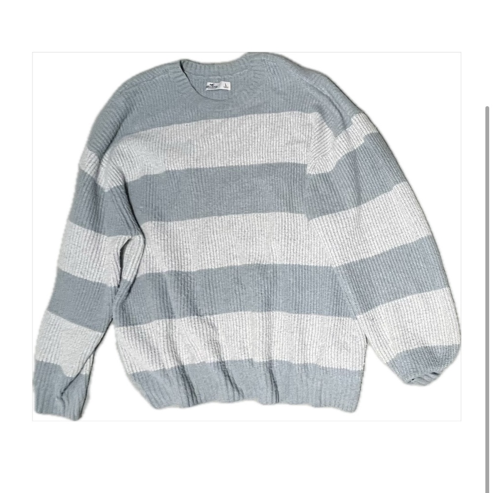 Hollister Striped Sweater -  Blue & White